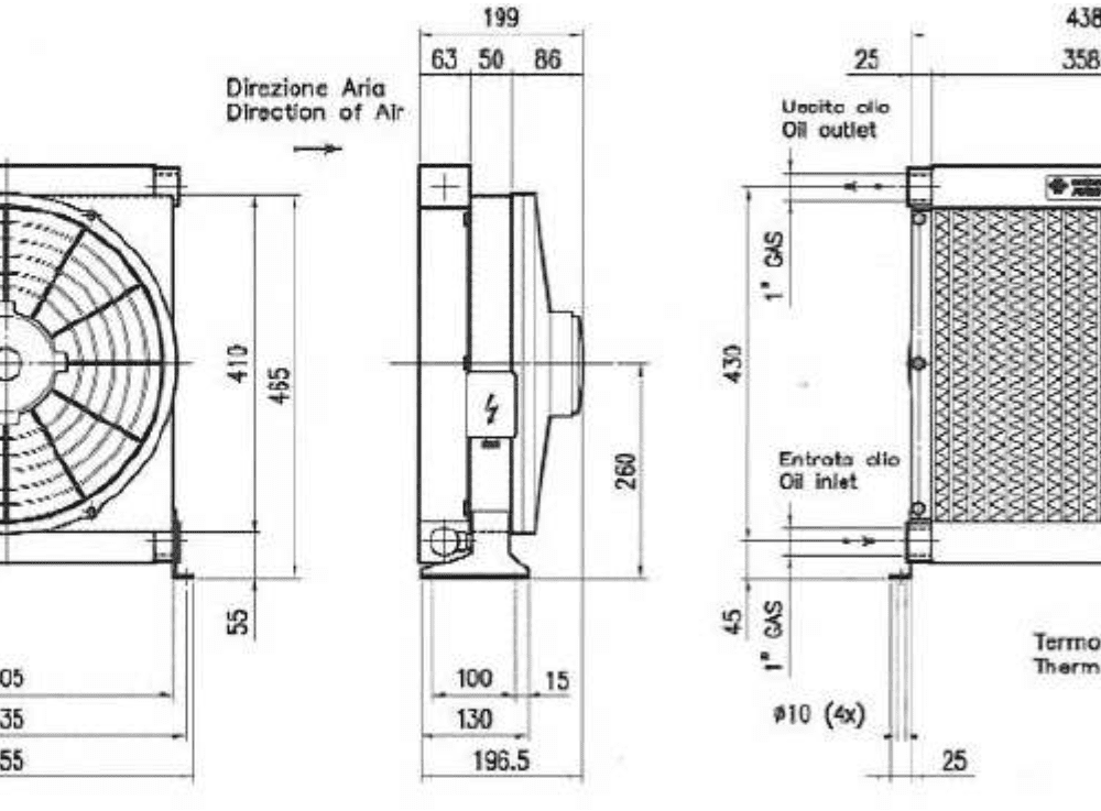 INTERCAMBIADOR DE CALOR BC390 C/TERMOSTATO