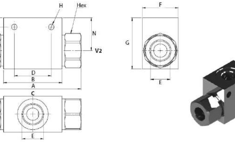 VÁLVULA SELECTORA FUNCIÓN "O" SHV