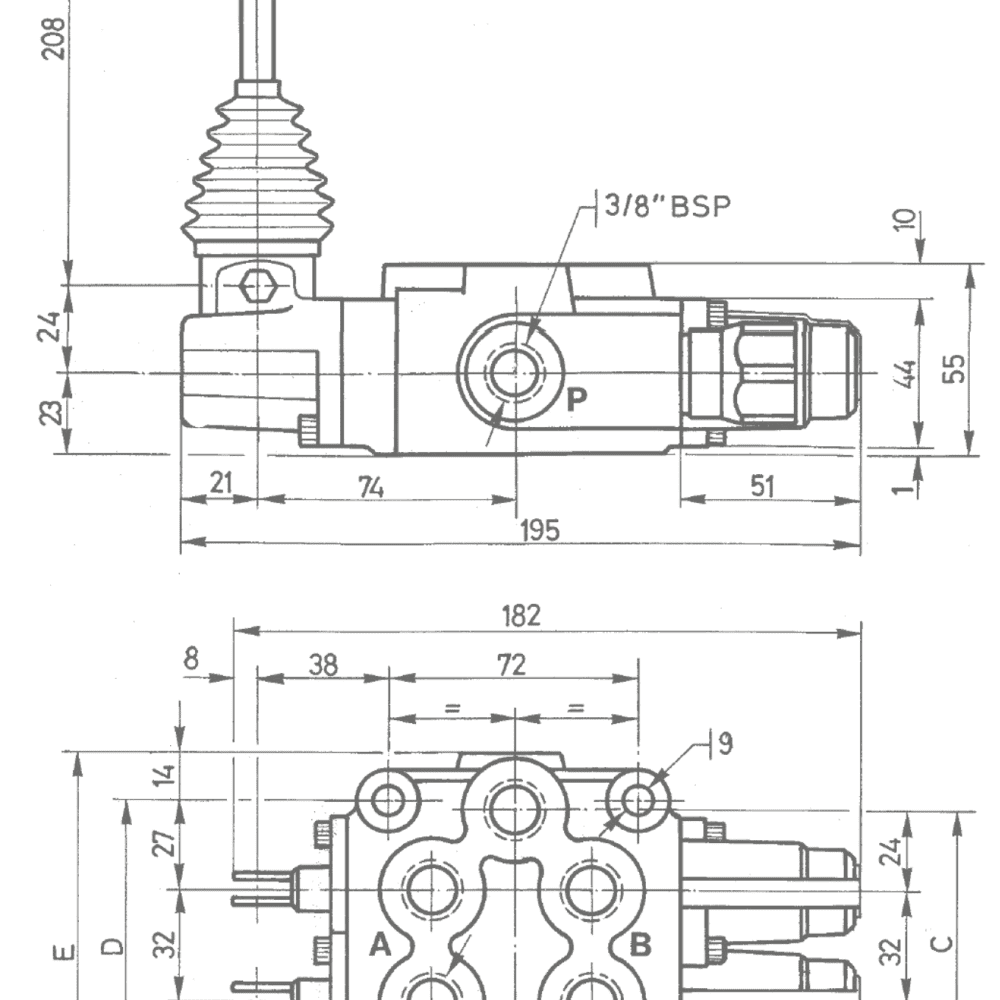 DISTRIBUIDOR JOHN DEERE 3/8"