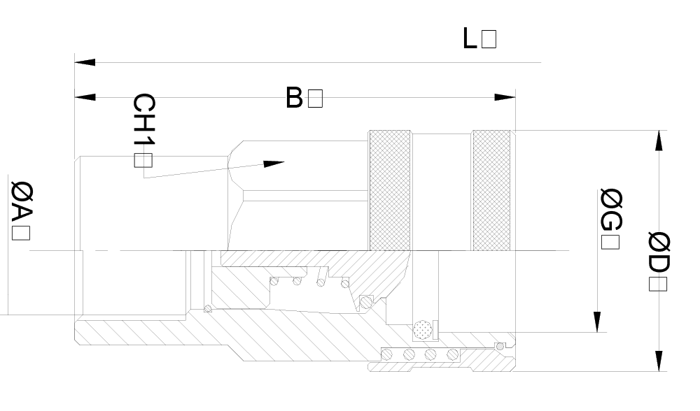 ENCHUFE RÁPIDO BOLA SERIE TVZ PARTE HEMBRA