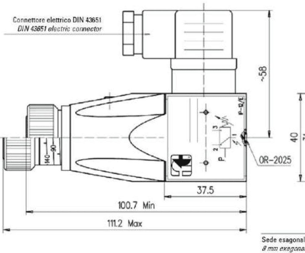 PRESOSTATO DE PISTÓN C/ADAPT. HEMBRA DE 1/4 GAS