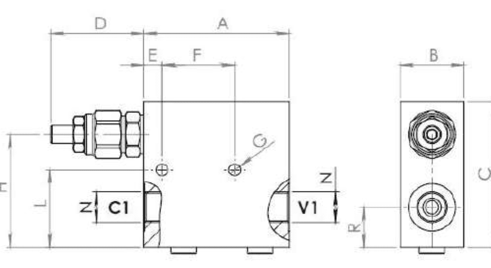 VÁLVULA SECUENCIA ALUMINIO PROTECCIÓN CAP SV35