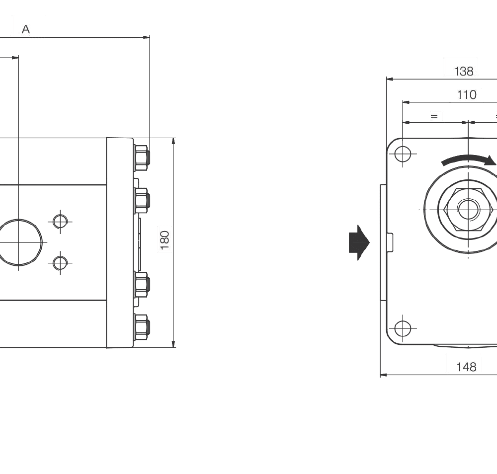 BOMBA ROQUET 1PLC EJE A