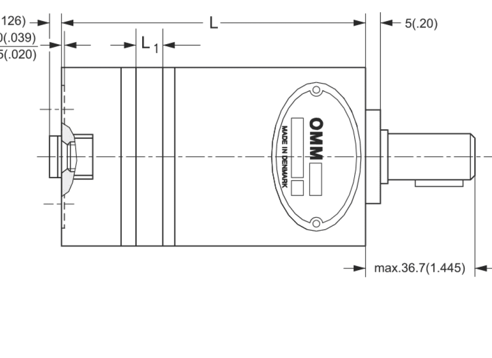 MOTOR ORBITAL OMM SALIDA TRASERA