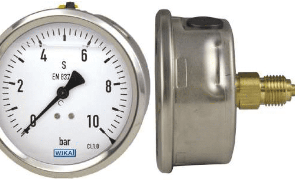 MANÓMETRO C/GLICERINA DM 63 POSTERIOR C/CAJA INOX