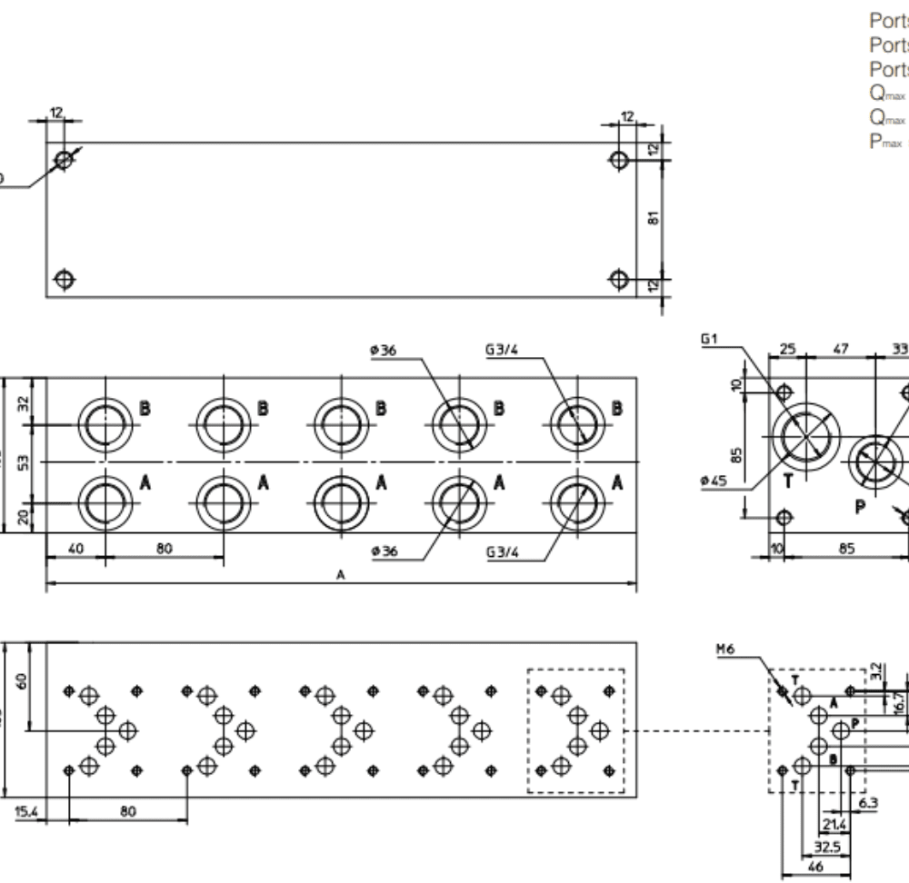 BLOQUE NG10 SALIDA LATERAL SIN LIMITADORA