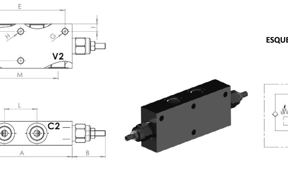 VÁLVULA OVERCENTER DOBLE EN LÍNEA CBDL Y CBDLA