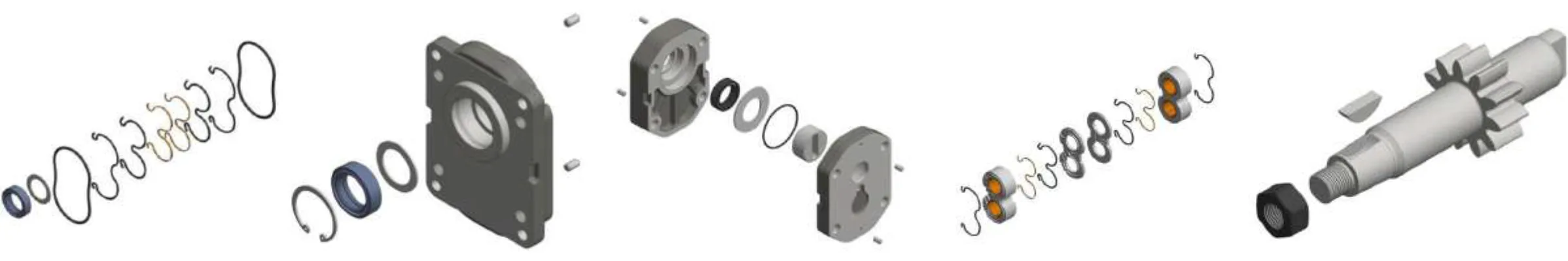 Gear Pump Key Kit - Multiple Types for L, L0, PLA, PLC Series