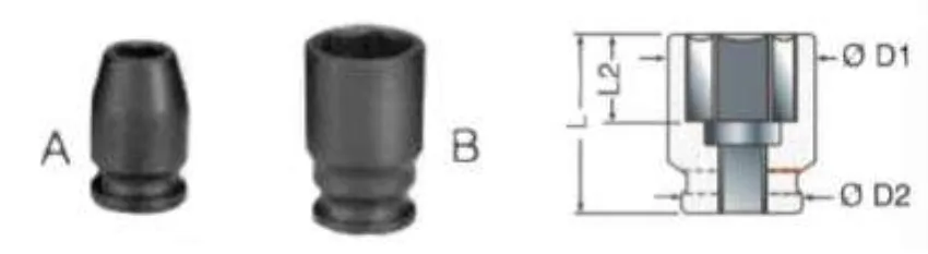 1/4" Hexagonal Impact Socket