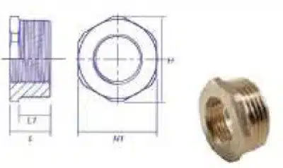 Reducing Female Threaded Cross