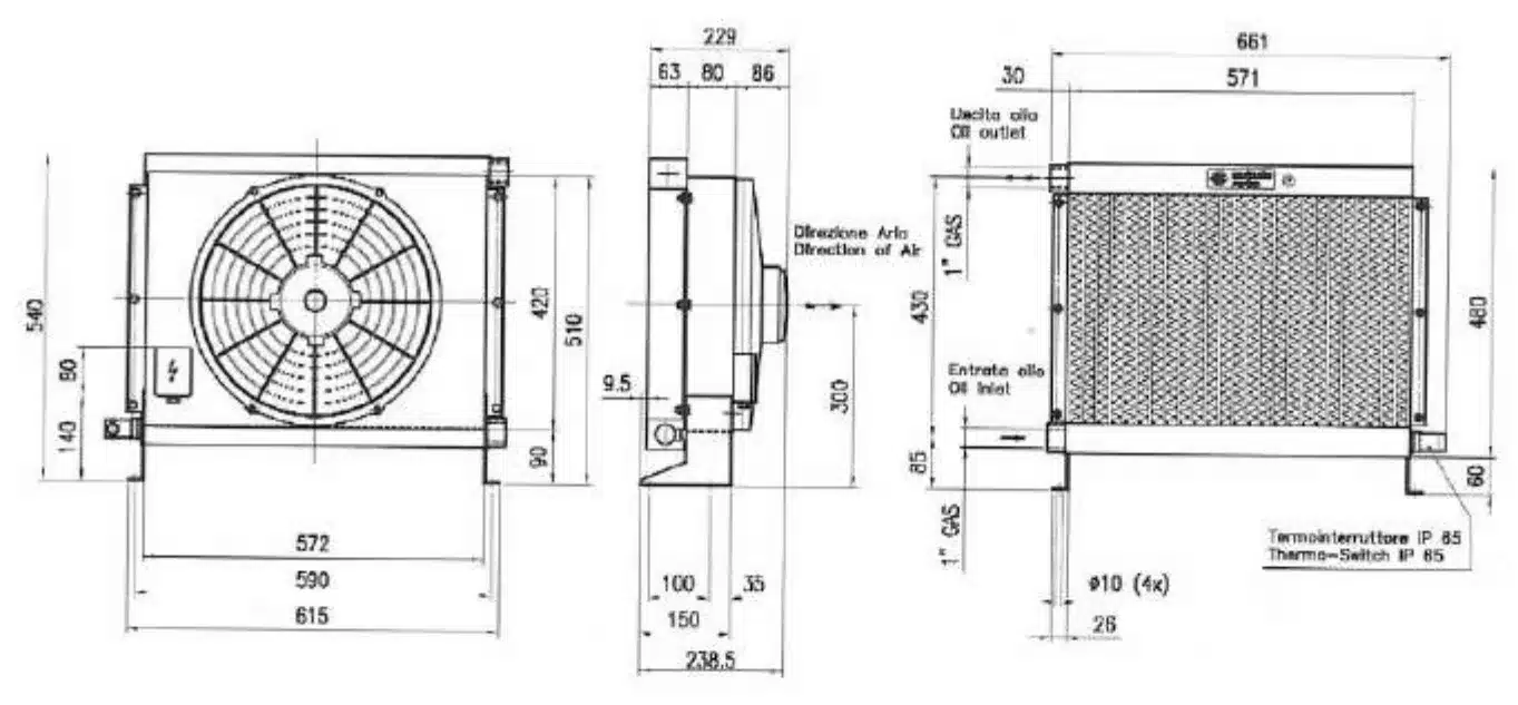BC390/2 Heat Exchanger with Thermostat