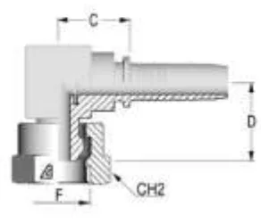 90° Compact BSP Elbow Fitting
