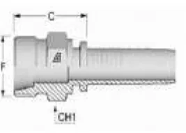 Straight Metal Male-Female Fitting DKOL
