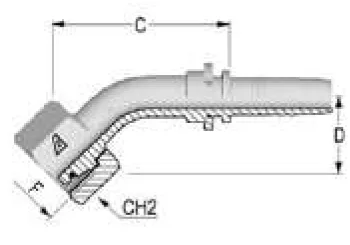 45° DKOL Metric Elbow