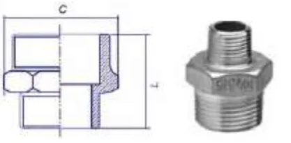 Reducing Male Thread Spigot (Male-Male)