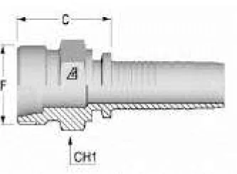 Male Thread Coupling Without French