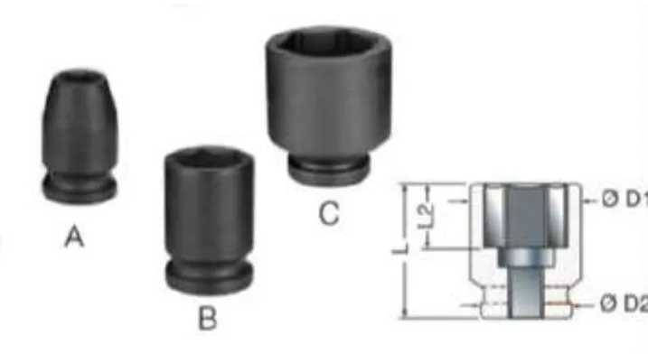 1/2" Hexagonal Impact Socket