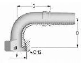 90° Elbow without French Thread