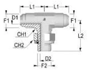 Central Oriented Tee SAE-GAS