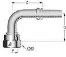90° JIC Elbow Fitting