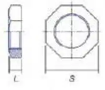 Hexagonal Nut Stainless Steel