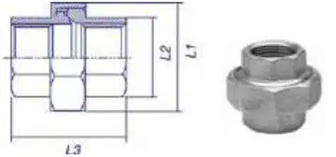 3-Piece Female Low-Pressure Connector
