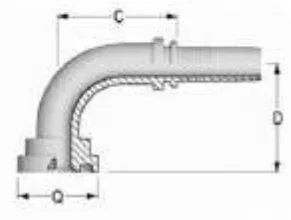 90° S-3000 Flange Elbow