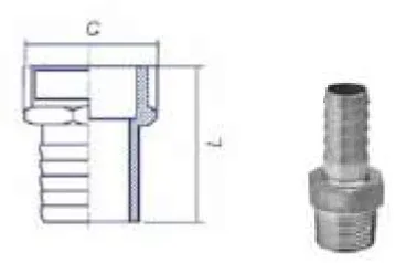 Male Hose Connector Stainless Steel