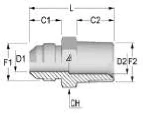SAE BSPT Conical Coupling