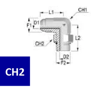 90° Oriented JIC-SAE Elbow