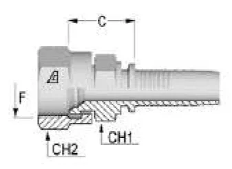JIC Elbow Fitting for Komatsu (Various Sizes)
