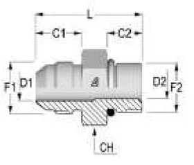 JIC to SAE Hydraulic Splice