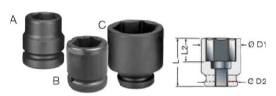 3/4" Hexagonal Impact Socket