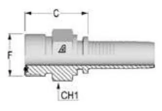 Male ORFS Hydraulic Fitting