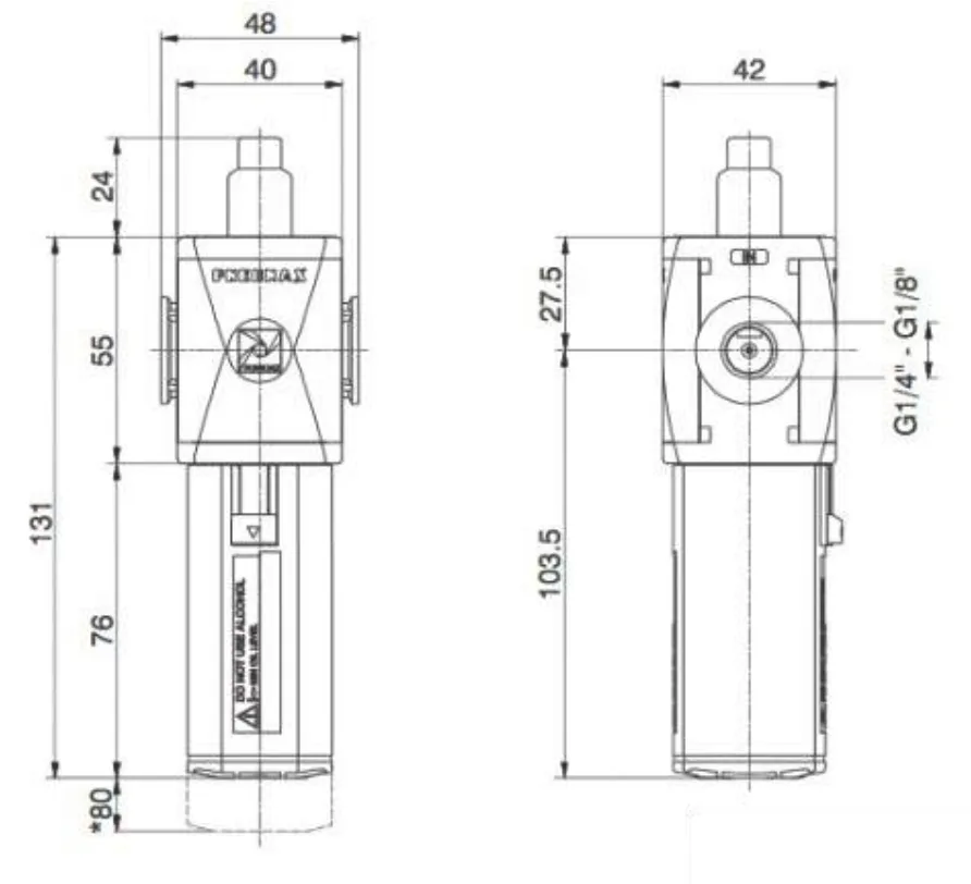 Technopolymer Insert Pneumatic Lubricator