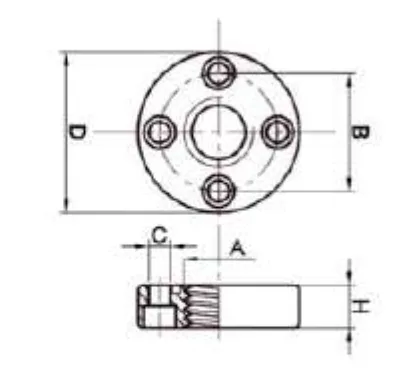 RF Series Straight Steel Flange