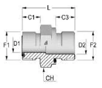 Male ORFS BSP Hydraulic Fitting