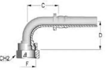90° ORFS Elbow for Hose