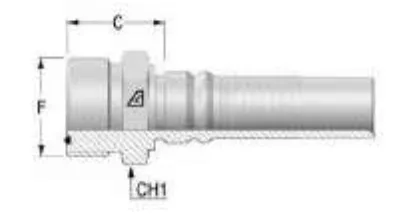 ORFS Male Interlock Fitting for Hose