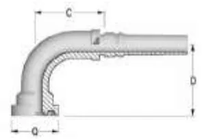 S-3000 PSI 90° Interlock Elbow