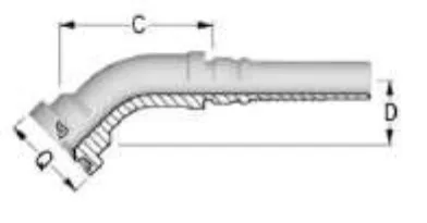 S-3000 PSI 45° Interlock Elbow