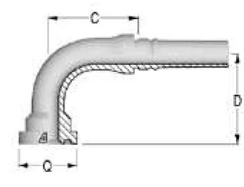 S-6000 PSI 90° Interlock Elbow