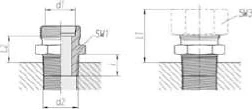 Straight GE NPT Heavy Series Coupling