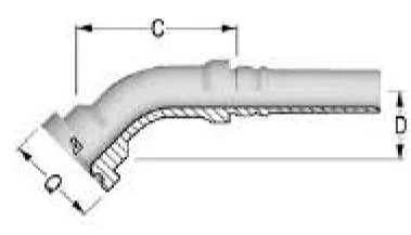 S-6000 PSI 45° Interlock Elbow