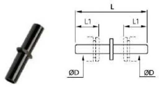 Double Union Push-In Fitting