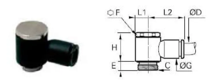 Male Banjo Elbow BSPP and Metric