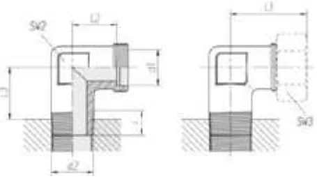 90° Welded-End NPT Elbow (Standard)