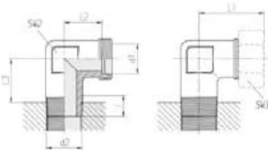 90° Metric Welded-End Elbow Light Series