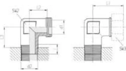 90° Metric Welded Elbow Light Series