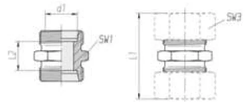 Straight Light Series Tube-to-Tube Coupling